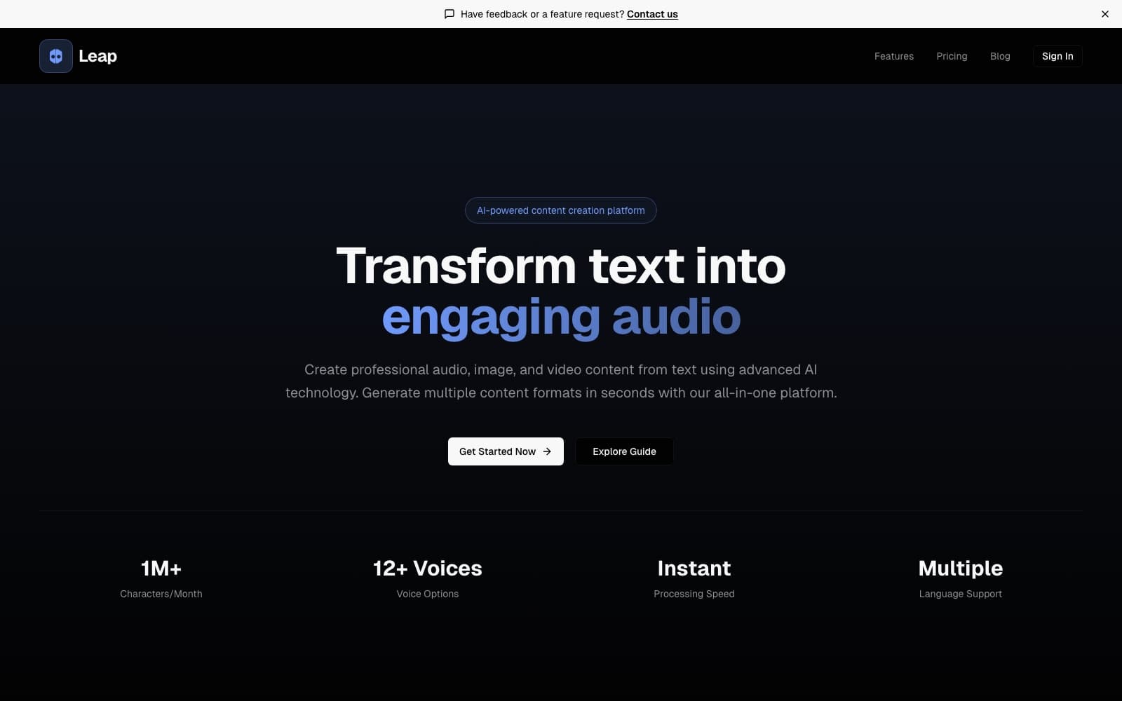 Leap product screenshot